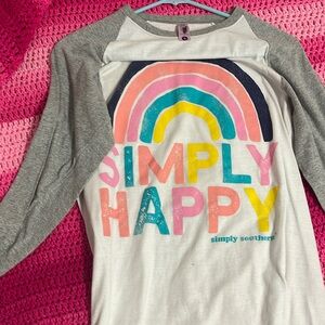 Long sleeve shirt    Like new Brand: simply southern.   Color: white.  Size: S